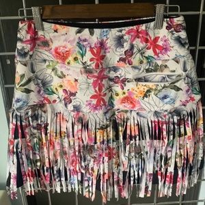 GGBlue print fringe golf Skort - small